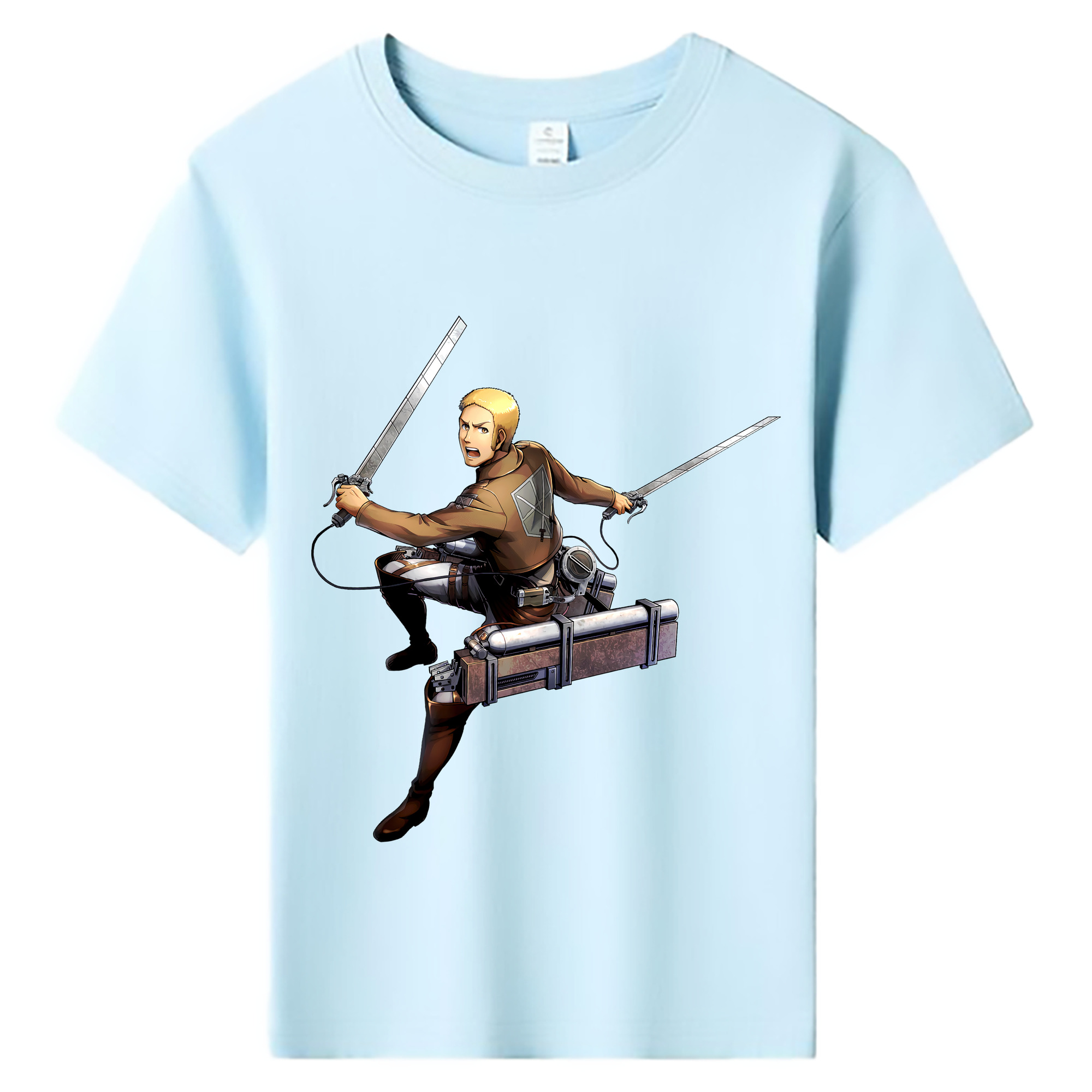 （画像用） 進撃の巨人 ライナー・ブラウン Attack on Titan Reiner Braun 綿100％キッズTシャツ（フロントプリント）